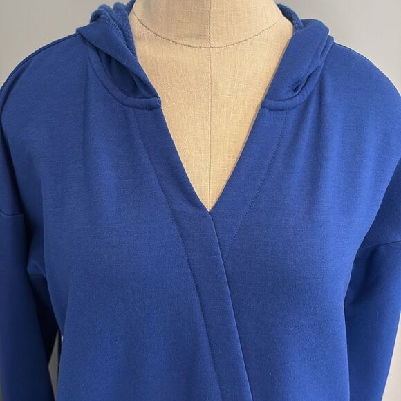 TALBOTS T BY TALBOTS FEATHERWEIGHT TERRY HOODED PULLOVER SIZE S - Picture 3 of 10